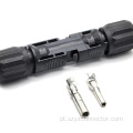 Conector fotovoltaico de mc4-a-fios masculino/feminino